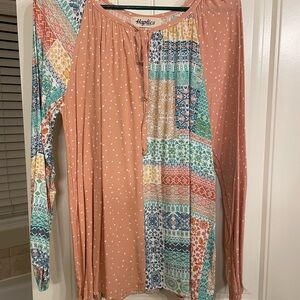Haptics Multicolor Boho Blouse